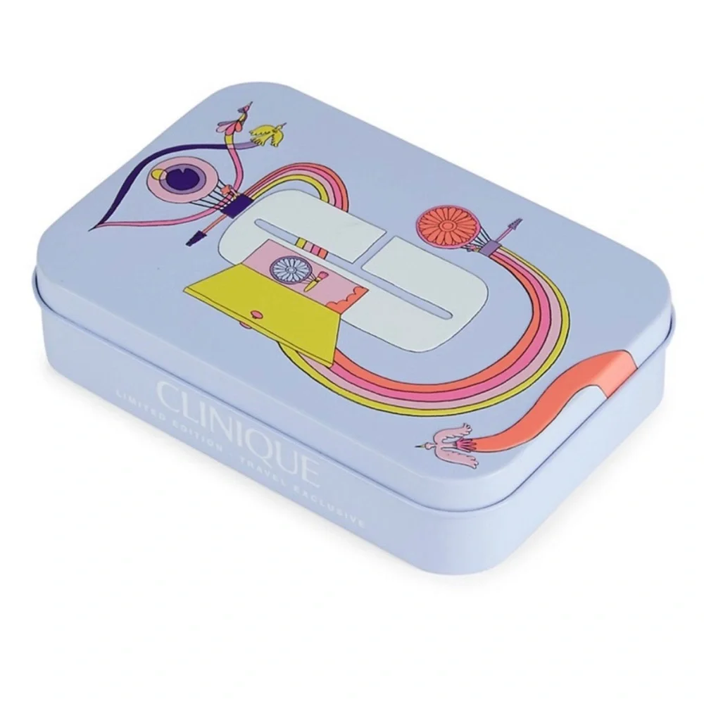 Clinique Jet Set Cheek Pop Mascara Gift Tin NEW
